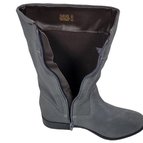 Marc Joseph New York Girls High Top Riding Boot Ankle Grey/Suede Size US 2 - Picture 9 of 10